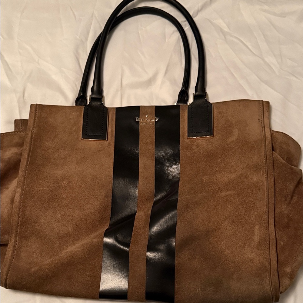 Kate Spade Tan and Black Men's Briefcase